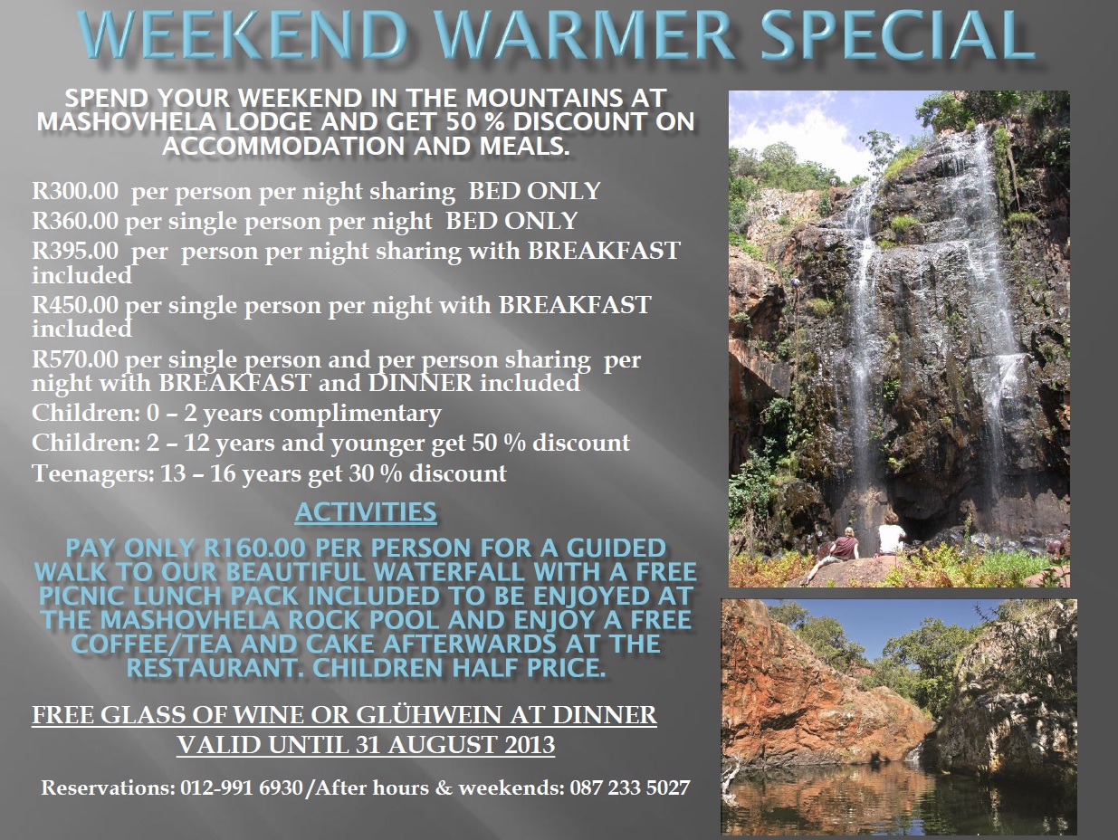 weekend warmer